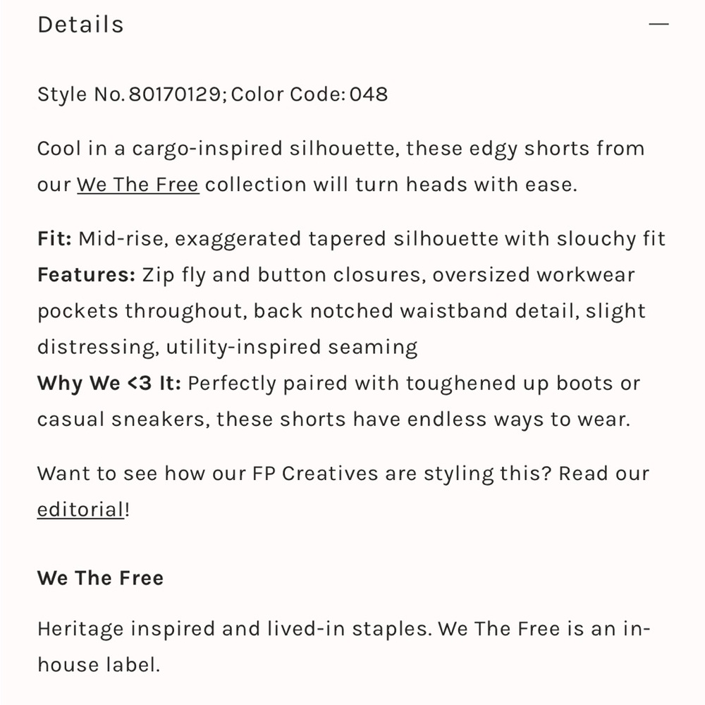 Free People We The Free Extreme Measures Barrel Shorts - Picture 14 of 16